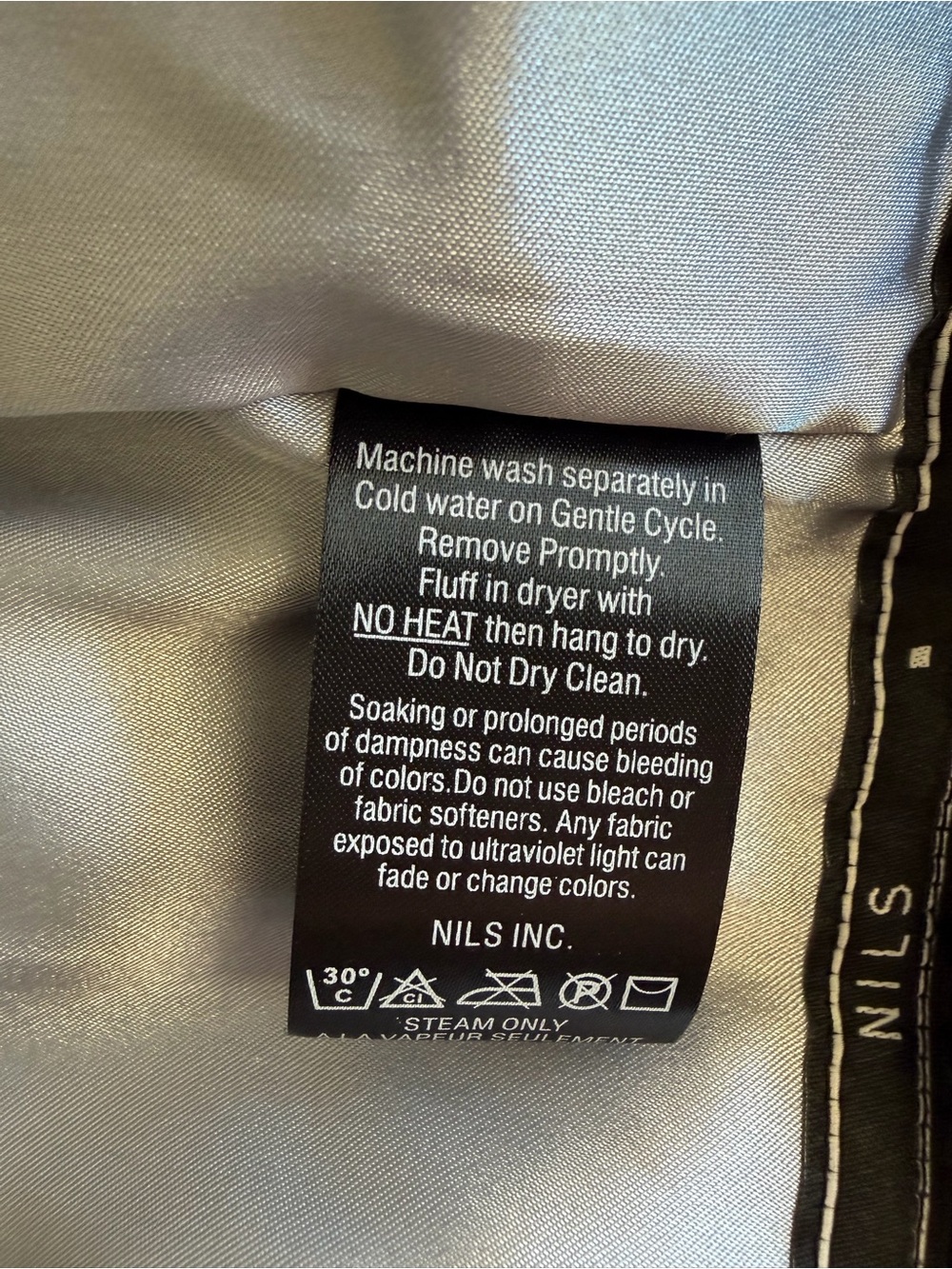 NILS Black Quilted Hooded Utility Jacket - Picture 10 of 14